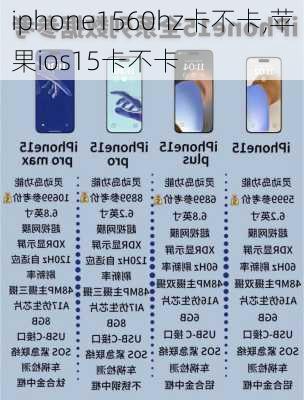 iphone1560hz卡不卡,苹果ios15卡不卡