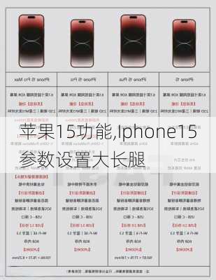 苹果15功能,Iphone15参数设置大长腿