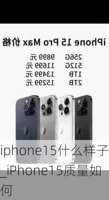 iphone15什么样子_iPhone15质量如何