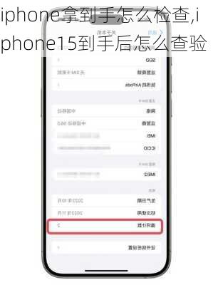 iphone拿到手怎么检查,iphone15到手后怎么查验