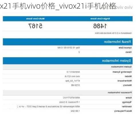 x21手机vivo价格_vivox21i手机价格