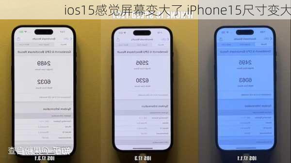 ios15感觉屏幕变大了,iPhone15尺寸变大