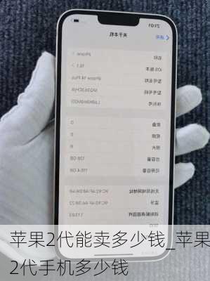 苹果2代能卖多少钱_苹果2代手机多少钱