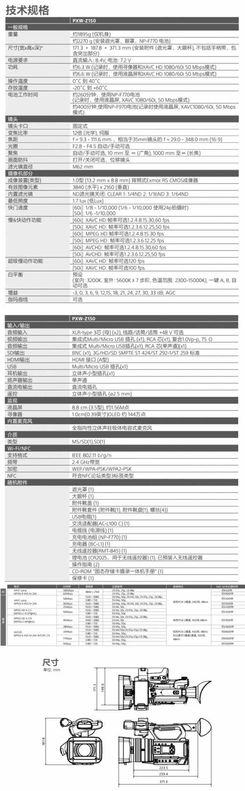 索尼手机镜头参数,索尼相机镜头参数