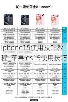 iphone15使用技巧教程_苹果ios15使用技巧