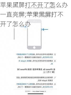 苹果黑屏打不开了怎么办一直亮屏,苹果黑屏打不开了怎么办