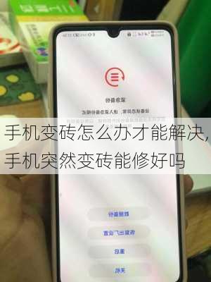 手机变砖怎么办才能解决,手机突然变砖能修好吗