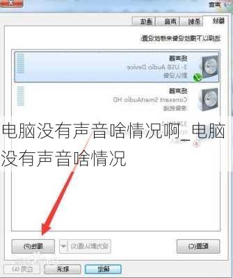 电脑没有声音啥情况啊_电脑没有声音啥情况