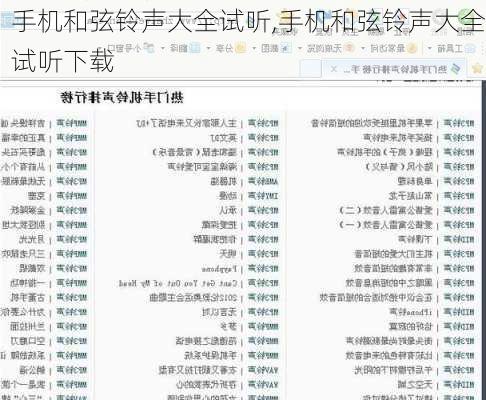 手机和弦铃声大全试听,手机和弦铃声大全试听下载
