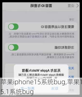 苹果iphone15系统bug,苹果15.1系统bug