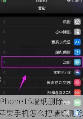 iPhone15墙纸删除,苹果手机怎么把墙纸删除