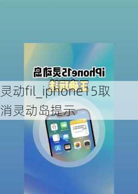 灵动fil_iphone15取消灵动岛提示