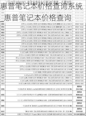 惠普笔记本价格查询系统_惠普笔记本价格查询