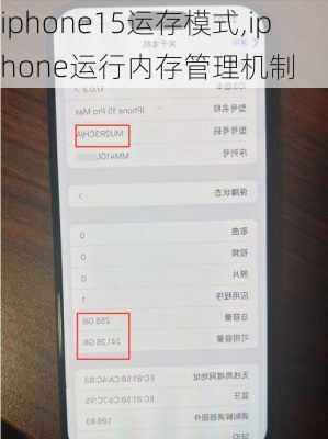 iphone15运存模式,iphone运行内存管理机制