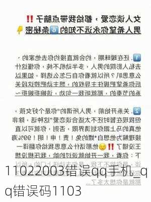 11022003错误qq手机_qq错误码1103