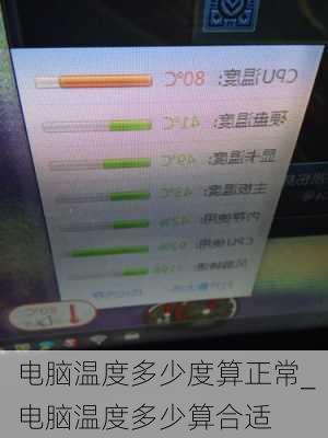 电脑温度多少度算正常_电脑温度多少算合适