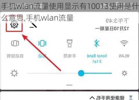 手机wlan流量使用显示有10013使用是什么意思,手机wlan流量