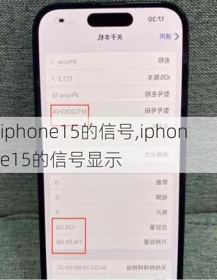 iphone15的信号,iphone15的信号显示