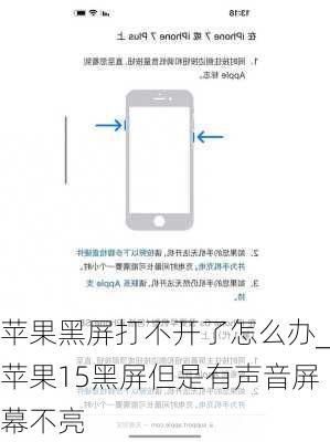 苹果黑屏打不开了怎么办_苹果15黑屏但是有声音屏幕不亮