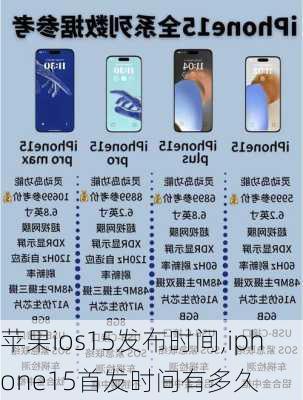 苹果ios15发布时间,iphone15首发时间有多久