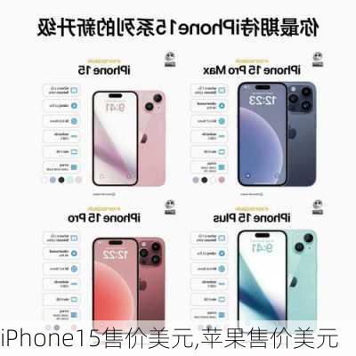 iPhone15售价美元,苹果售价美元