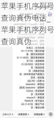 苹果手机序列号查询真伪电话_苹果手机序列号查询真伪