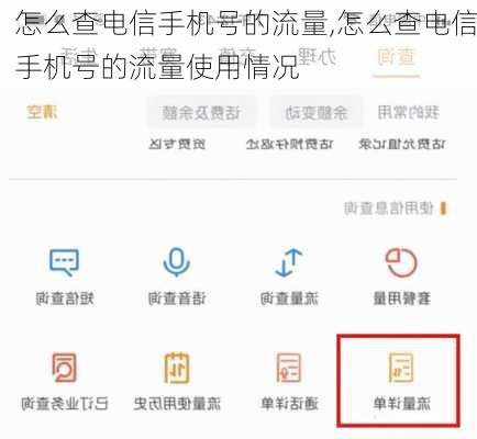 怎么查电信手机号的流量,怎么查电信手机号的流量使用情况