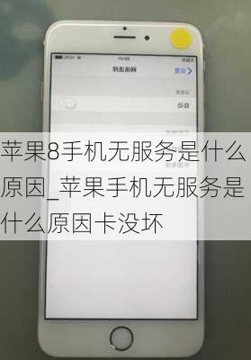 苹果8手机无服务是什么原因_苹果手机无服务是什么原因卡没坏