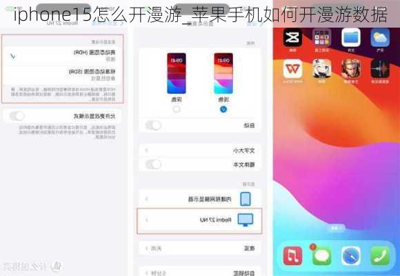 iphone15怎么开漫游_苹果手机如何开漫游数据