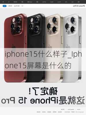 iphone15什么样子_Iphone15屏幕是什么的