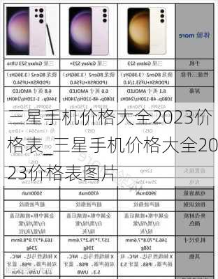 三星手机价格大全2023价格表_三星手机价格大全2023价格表图片