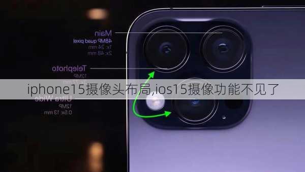 iphone15摄像头布局,ios15摄像功能不见了