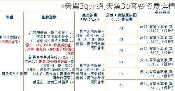 天翼3g介绍,天翼3g套餐资费详情