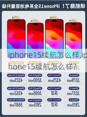 iphone15续航怎么样,iphone15续航怎么样?