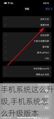 手机系统这么升级,手机系统怎么升级版本