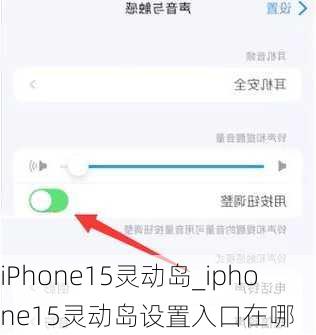 iPhone15灵动岛_iphone15灵动岛设置入口在哪