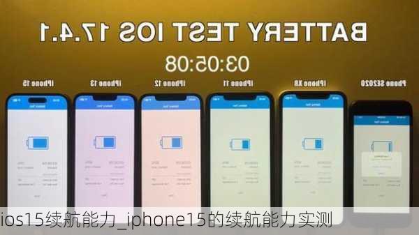 ios15续航能力_iphone15的续航能力实测