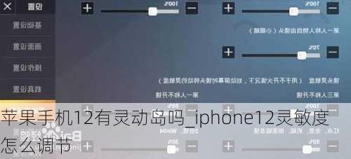 苹果手机12有灵动岛吗_iphone12灵敏度怎么调节