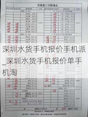 深圳水货手机报价手机派_深圳水货手机报价单手机淘