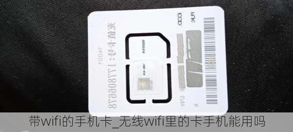 带wifi的手机卡_无线wifi里的卡手机能用吗