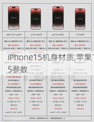 iPhone15机身材质,苹果15参数