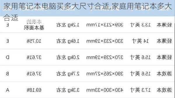 家用笔记本电脑买多大尺寸合适,家庭用笔记本多大合适