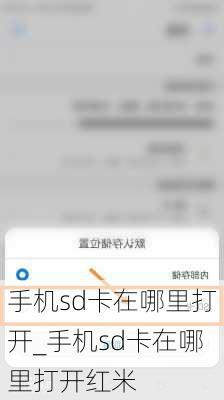 手机sd卡在哪里打开_手机sd卡在哪里打开红米