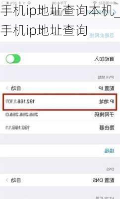 手机ip地址查询本机_手机ip地址查询