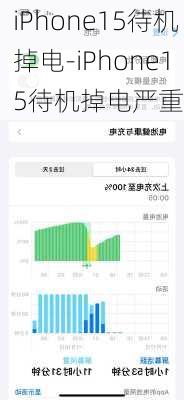 iPhone15待机掉电-iPhone15待机掉电严重