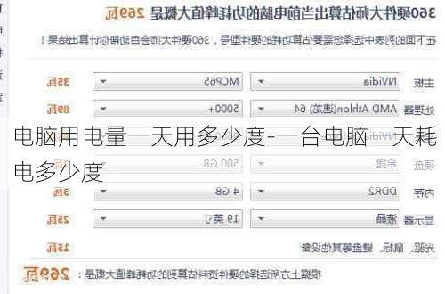 电脑用电量一天用多少度-一台电脑一天耗电多少度