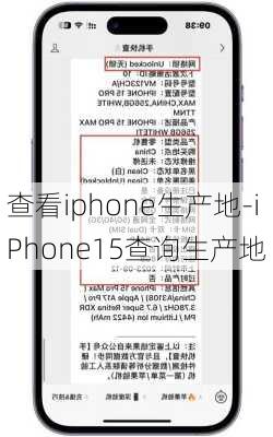 查看iphone生产地-iPhone15查询生产地