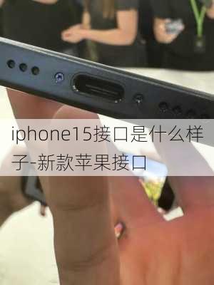 iphone15接口是什么样子-新款苹果接口