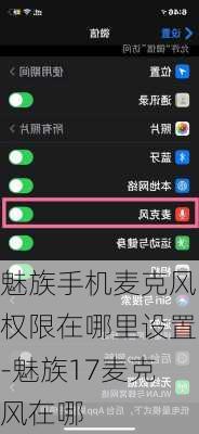 魅族手机麦克风权限在哪里设置-魅族17麦克风在哪