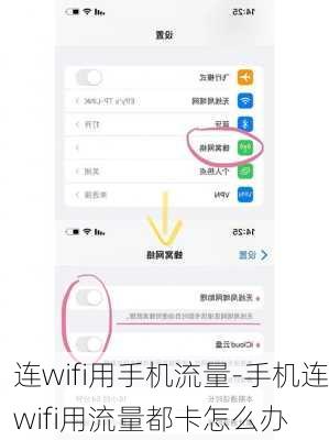 连wifi用手机流量-手机连wifi用流量都卡怎么办